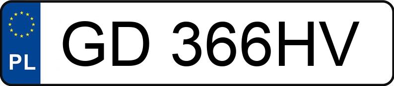 Numer rejestracyjny GD 366HV posiada TOYOTA YARIS - GD366HV