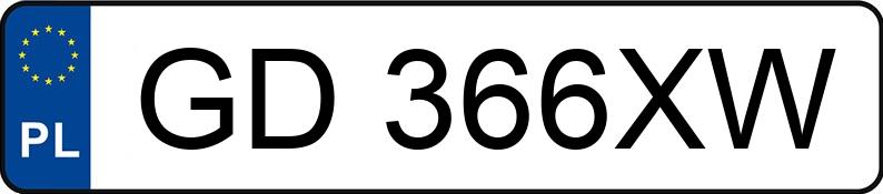 Numer rejestracyjny GD 366XW posiada SKODA RAPID - GD366XW