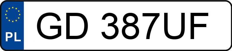 Numer rejestracyjny GD 387UF posiada BMW X3 XDRIVE20D - GD387UF Numer rejestracyjny GD 387UF posiada BMW X3 XDRIVE20D - GD387UF