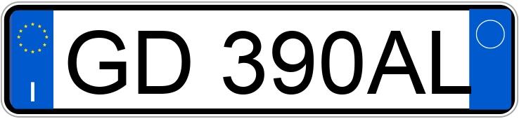 Numer rejestracyjny GD390AL posiada JEEP Compass 2a serie