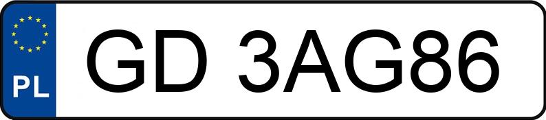 Numer rejestracyjny GD 3AG86 posiada BMW 530 Touring Diesel DPF MR`10 E5 F11 530 Touring Diesel DPF MR`10 E5 F11 - GD3AG86