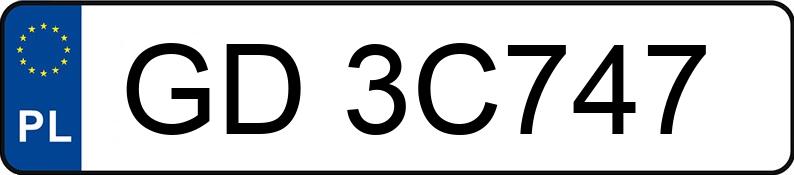 Numer rejestracyjny GD 3C747 posiada SKODA OCTAVIA - GD3C747