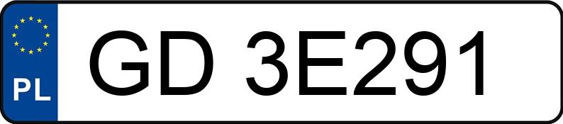 Numer rejestracyjny GD 3E291 posiada SKODA Octavia 1.9 TDI MR`01 E3 - GD3E291 Numer rejestracyjny GD 3E291 posiada SKODA Octavia 1.9 TDI MR`01 E3 - GD3E291