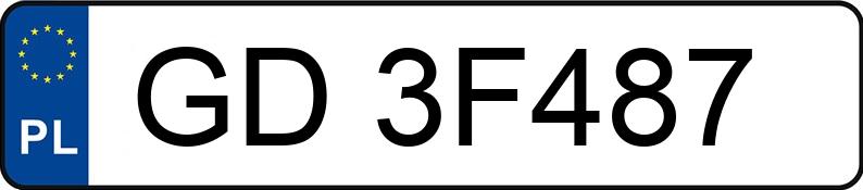 Numer rejestracyjny GD 3F487 posiada SKODA Octavia IV 2.0 TSI MR`20 E6d Sportline 4x4 DSG - GD3F487