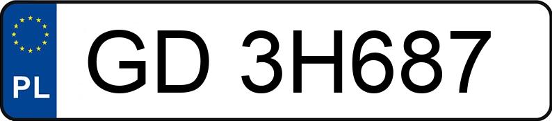Numer rejestracyjny GD 3H687 posiada OPEL ASTRA - GD3H687