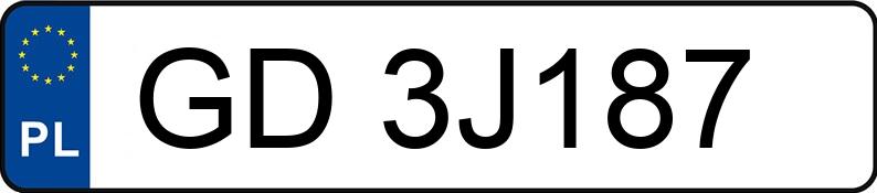 Numer rejestracyjny GD 3J187 posiada AUDI A4 Avant 2.0 TFSI Kat. MR`07 E4 B8 A4 Avant 2.0 TFSI Kat. MR`07 E4 B8 - GD3J187