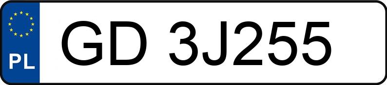 Numer rejestracyjny GD 3J255 posiada RENAULT Megane Coupe-Cabrio 2.0 MR`06 E4 Privilege - GD3J255