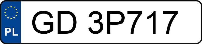 Numer rejestracyjny GD 3P717 posiada CITROEN DS5 - GD3P717