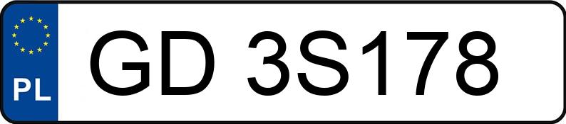 Numer rejestracyjny GD 3S178 posiada VOLKSWAGEN Passat GP 1.9 TDI MR`00 E3 Trendline - GD3S178 Numer rejestracyjny GD 3S178 posiada VOLKSWAGEN Passat GP 1.9 TDI MR`00 E3 Trendline - GD3S178