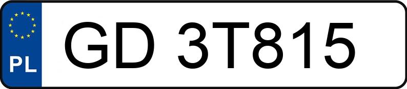 Numer rejestracyjny GD 3T815 posiada SKODA OCTAVIA 2.0 TDI - GD3T815 Numer rejestracyjny GD 3T815 posiada SKODA OCTAVIA 2.0 TDI - GD3T815