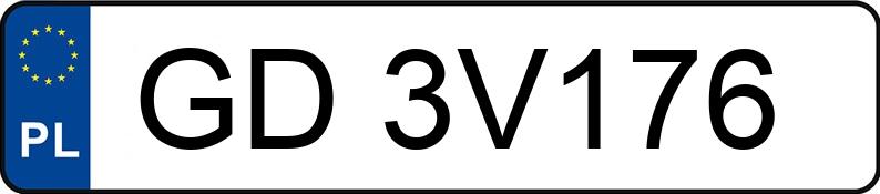 Numer rejestracyjny GD 3V176 posiada SKODA FABIA - GD3V176