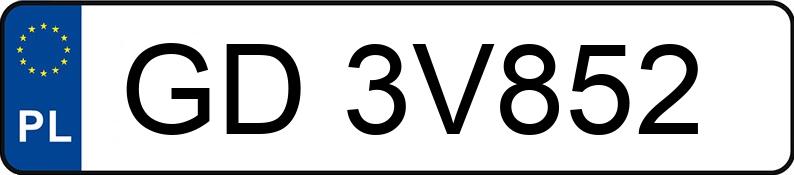 Numer rejestracyjny GD 3V852 posiada BMW 520 Diesel MR`23 E6d/e G60 xDrive Steptronic - GD3V852