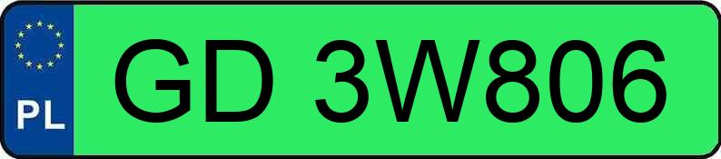 Numer rejestracyjny GD 3W806 posiada TESLA Model 3 MR`24 Long Range 78kWh CVT - GD3W806