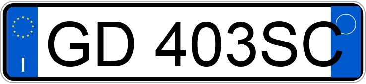 Numer rejestracyjny GD403SC posiada VOLKSWAGEN Polo 6a serie