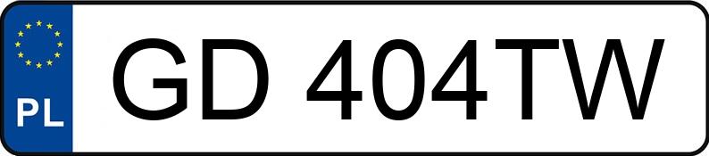 Numer rejestracyjny GD 404TW posiada FIAT FREEMONT - GD404TW