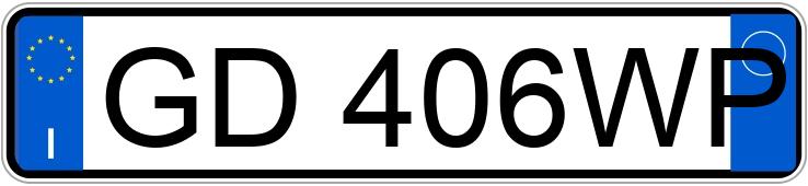 Numer rejestracyjny GD406WP posiada FIAT 500X