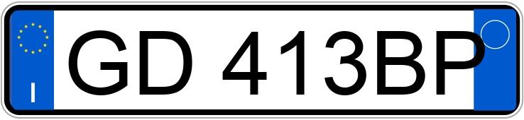 Numer rejestracyjny GD413BP posiada JEEP Renegade