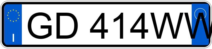 Numer rejestracyjny GD414WW posiada ALFA ROMEO Giulietta