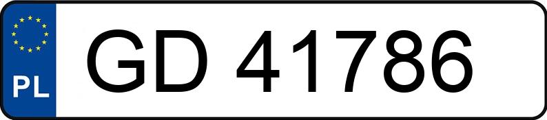 Numer rejestracyjny GD 41786 posiada CITROEN BERLINGO - GD41786