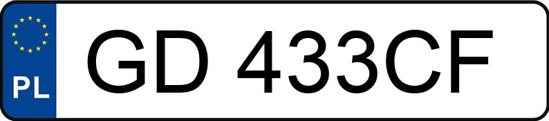 Numer rejestracyjny GD 433CF posiada OPEL Corsa Van E3 1.6t 1.2 - GD433CF