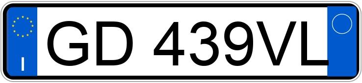 Numer rejestracyjny GD439VL posiada AUDI A3 3a serie