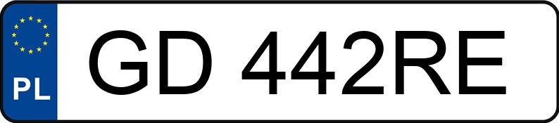 Parkeringsmester i et køretøj med GD442RE-numre