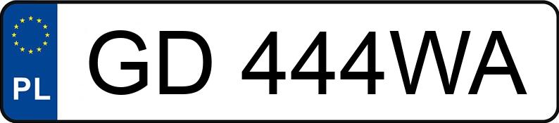 Numer rejestracyjny GD 444WA posiada SEAT IBIZA - GD444WA