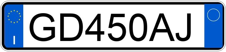 Numer rejestracyjny GD450AJ posiada SUZUKI Swift