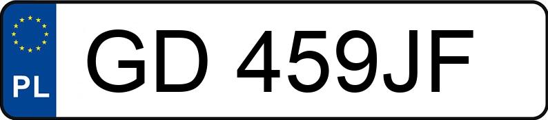 Registreringsnumret GD 459JF har SAAB 9-3 YS3F - GD459JF
