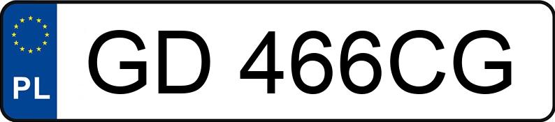 Numer rejestracyjny GD 466CG posiada VOLKSWAGEN GOLF - GD466CG Numer rejestracyjny GD 466CG posiada VOLKSWAGEN GOLF - GD466CG