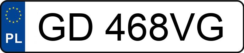 Numer rejestracyjny GD 468VG posiada TOYOTA COROLLA - GD468VG