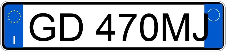 Numer rejestracyjny GD470MJ posiada OPEL Corsa 4a serie Numer rejestracyjny GD470MJ posiada OPEL Corsa 4a serie