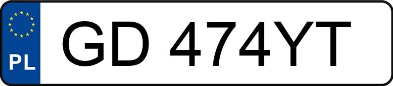 The registration number GD 474YT has SKODA Fabia IV 1.0 MR`22 E6d Active - GD474YT