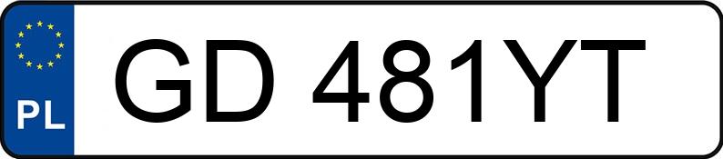 Numer rejestracyjny GD 481YT posiada VOLVO C30 - GD481YT