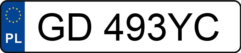 Numer rejestracyjny GD 493YC posiada FIAT Bravo II 1.6 M-jet MR`10 E5 Dynamic - GD493YC