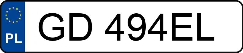 Road rage by vehicle with registration numbers GD494EL
