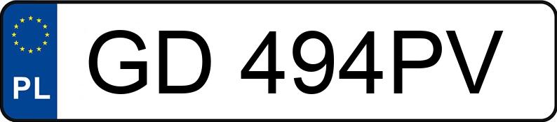 Numer rejestracyjny GD 494PV posiada NISSAN X-TRAIL - GD494PV