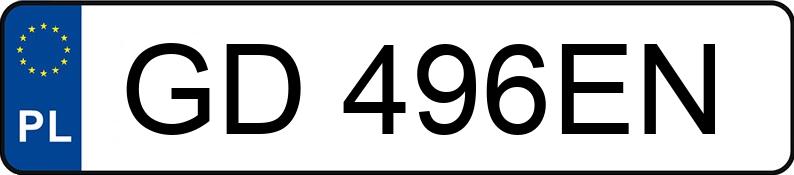 Numer rejestracyjny GD 496EN posiada SEAT IBIZA 1.4 - GD496EN