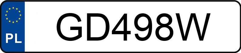 Numer rejestracyjny GD 498W posiada SUZUKI Sport./Szosowe od 600 ccm V-Strom 650 (DL650) - GD498W