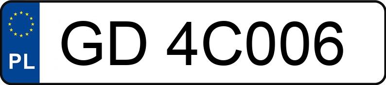 Numer rejestracyjny GD 4C006 posiada NISSAN QASHQAI - GD4C006