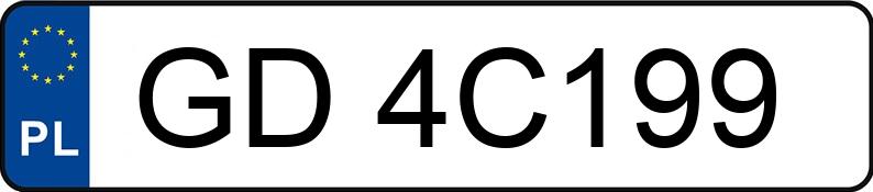 Numer rejestracyjny GD 4C199 posiada BMW M4 - GD4C199