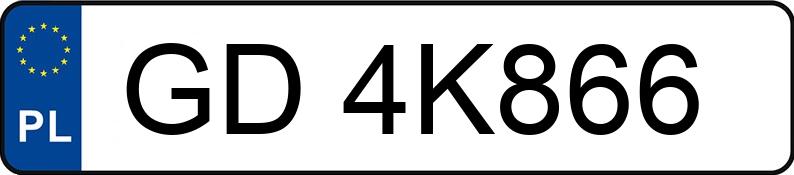 Numer rejestracyjny GD 4K866 posiada FORD MONDEO - GD4K866 Numer rejestracyjny GD 4K866 posiada FORD MONDEO - GD4K866