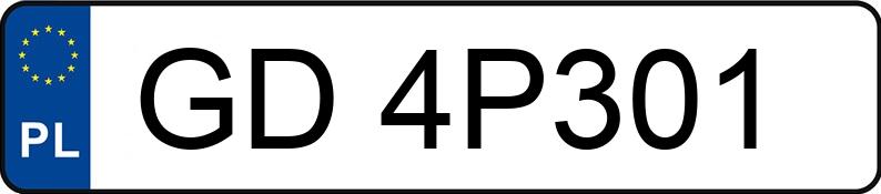 Numer rejestracyjny GD 4P301 posiada MERCEDES-BENZ E 430 Kat. 210 Elegance - GD4P301