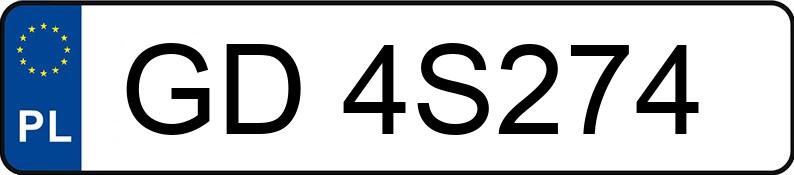 Numer rejestracyjny GD 4S274 posiada TOYOTA TOYOTA YARIS CROSS - GD4S274