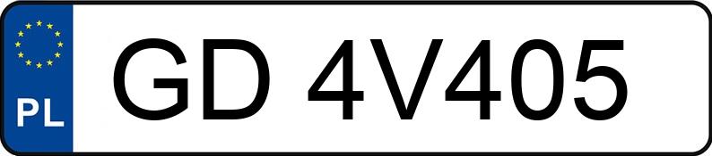 Numer rejestracyjny GD 4V405 posiada BMW 318i Kat. MR`01 E3 E46 318i Kat. MR`01 E3 E46 - GD4V405