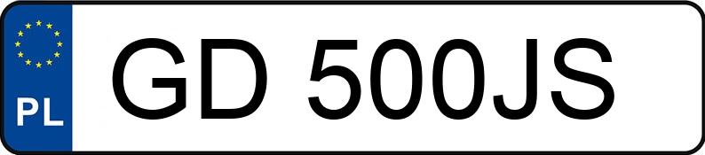 Numer rejestracyjny GD 500JS posiada BMW X6 - GD500JS