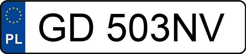 Numer rejestracyjny GD 503NV posiada SKODA FABIA - GD503NV