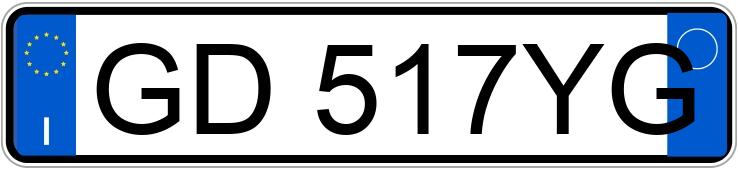 Numer rejestracyjny GD517YG posiada LANCIA Ypsilon 3a serie