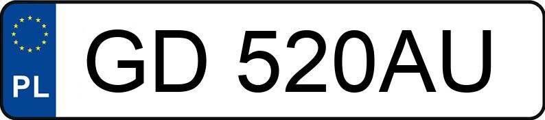 Numer rejestracyjny GD 520AU posiada TOYOTA COROLLA - GD520AU