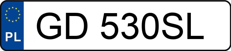 Numer rejestracyjny GD 530SL posiada OPEL CORSA - GD530SL